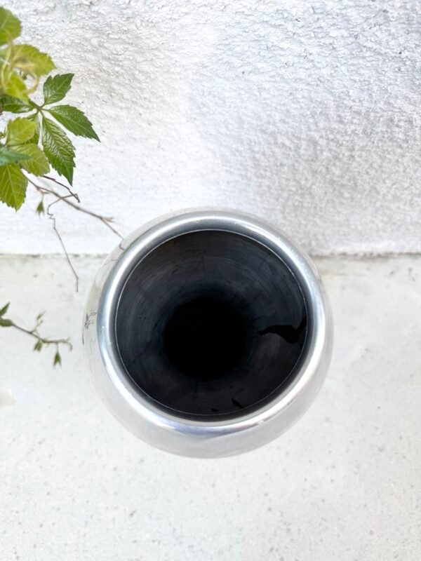 VASE XXL INOX BOIS & CHIFFONS