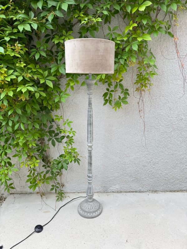 LAMPADAIRE GRIS ET TAUPE
