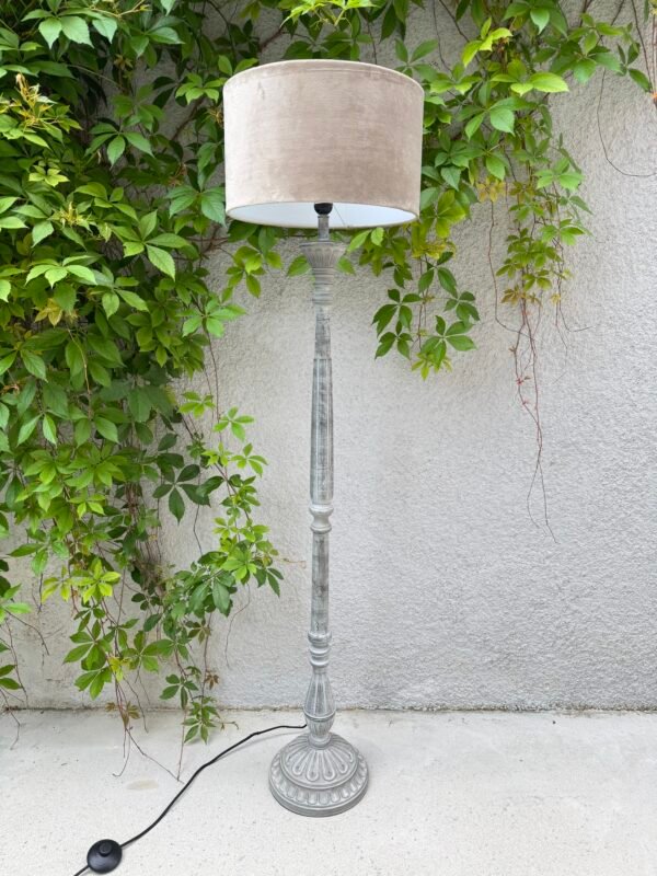 LAMPADAIRE GRIS ET TAUPE