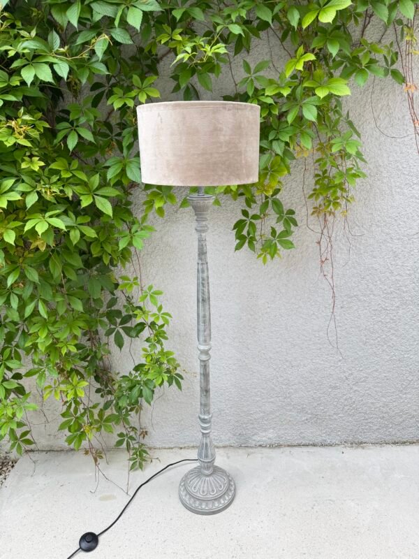 LAMPADAIRE GRIS ET TAUPE