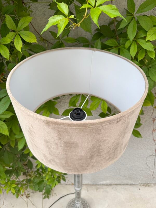LAMPADAIRE GRIS ET TAUPE
