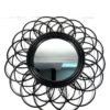 MIROIR FLEUR NOIR BOUCHARA