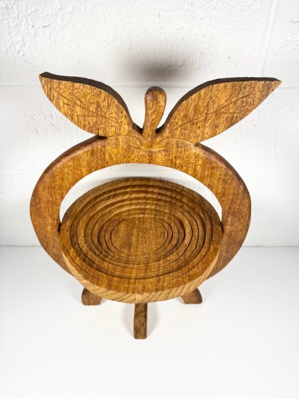 COUPE À FRUITS POMME EN BOIS