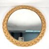 MIROIR ROND OSIER TRESSÉ