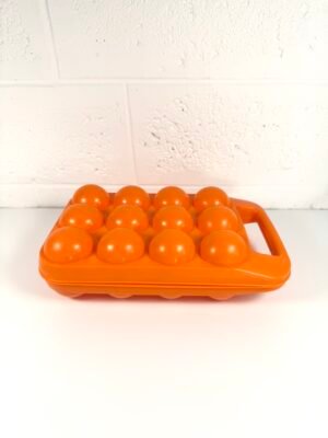 BOITE À OEUFS VINTAGE ORANGE