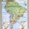 CARTE VINTAGE AMÉRIQUE DU SUD