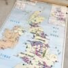 CARTE VINTAGE ILES BRITANNIQUES